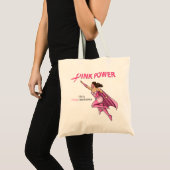 Roze kruiser Borstkanker Canvas tas 2 (Voorkant (product))