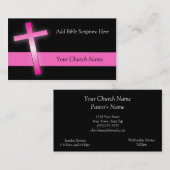 Roze kruisVisitekaartjes Visitekaartje (Voorkant / Achterkant)