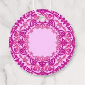 Roze  kunst Aangepast dank je cadeau Labels (Achterkant)