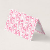 Roze kunst-Geco Geometric Pattern Visitekaartjes (Achterkant)