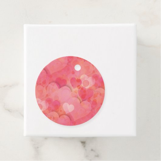 Roze kunstdromen bedankjes labels (In situ)