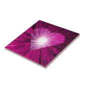 Roze kunsttegel tegeltje (Zijkant)