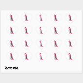 Roze Kurkentrekker Hoge Heel Stiletto Schoenkunst Hart Sticker (Vel)