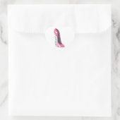 Roze Kurkentrekker Hoge Heel Stiletto Schoenkunst Hart Sticker (Tas)