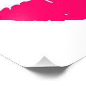 Roze Kus Foto Afdruk (Hoek)