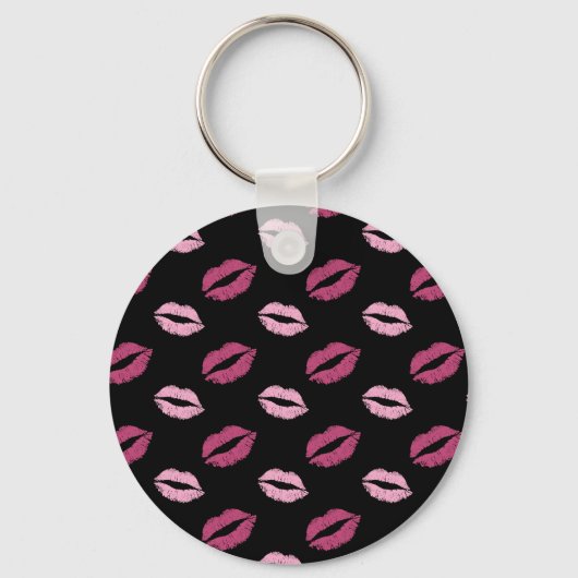 Roze Kusjes Sleutelhanger (Voorkant)