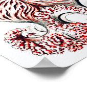 Roze kwal - Ernst Haeckel Poster (Hoek)