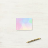 Roze kwal post-it® notes (Op bureau)