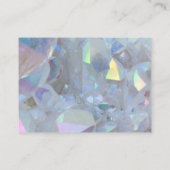 Roze Kwarts Kristal Dank u Kaarten Visitekaartje (Achterkant)