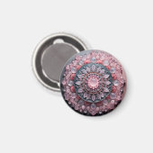 Roze Kwarts Magneet (Voorkant / Achterkant)
