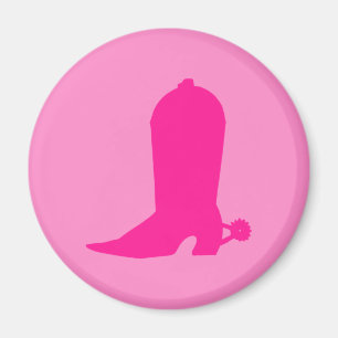 Roze laars voor Cowgirl Magneet