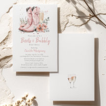 Roze laarzen & bubbelig champagneglas Vrijgezellen