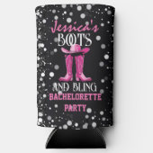 Roze laarzen en Bling Bachelorette Party (Voorkant)
