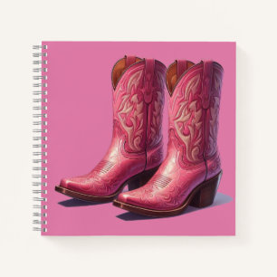 Roze laarzen notitieboek! notitieboek