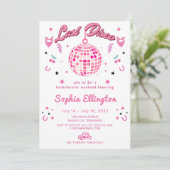 Roze Laatste Disco Bachelorette Weekend Route Kaart (Staand voorkant)