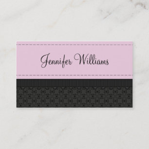  roze label lintlint Visitekaartjes