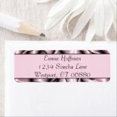 Roze label voor metaal retouradres (Insitu)