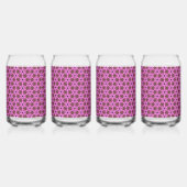 Roze Labyrint Drinkware Set Blikvorm Glas (Voorkant)