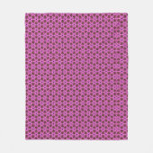Roze Labyrint Fleece Deken (Voorkant)