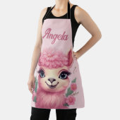 Roze lachende Baby Lama Schort (Insitu)
