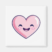 roze lachende hart Keuken Accessoires > Magneten (Voorkant)
