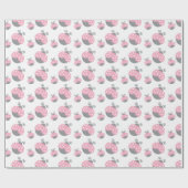 Roze Ladybug Cadeaupapier (Vlak)