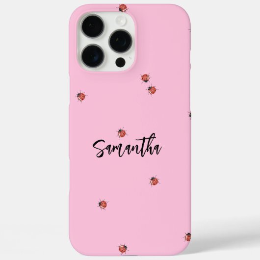 Roze Ladybug Case-Mate iPhone Case (Achterkant)