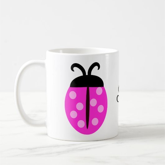 Roze Ladybug Koffiemok (Links)