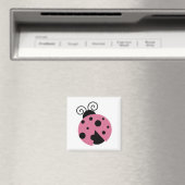 Roze Ladybug Magneet (Insitu (Vaatwasser))