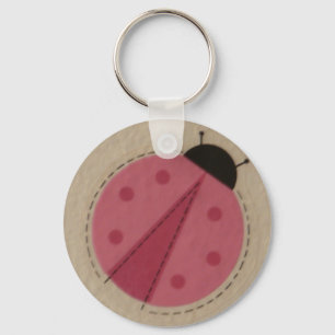 roze ladybug sleutelhanger