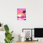 Roze lagune poster (Thuiskantoor)