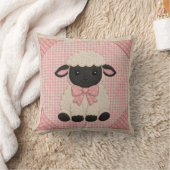 Roze Lam Quilt Kussen (Deken)