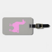 Roze Lama Bagage Label (Voorkant horizontaal)