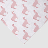 Roze Lama Tissuepapier (Detail)