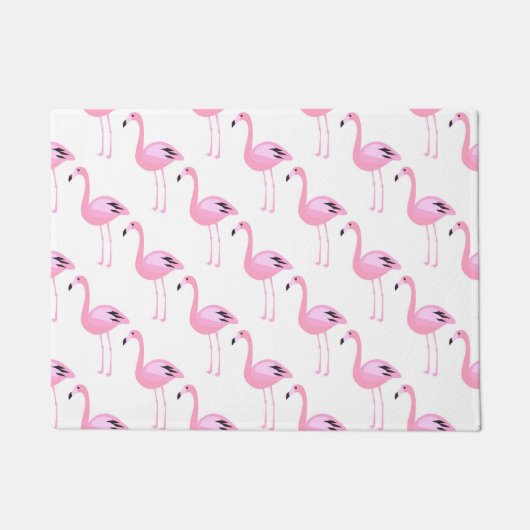 Roze lamingos 2 deurmat (Voorkant)