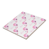 Roze lamingos 2 tegeltje (Zijkant)