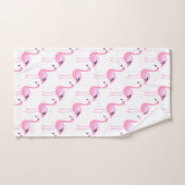 Roze lamingos bad handdoek (Handdoek)