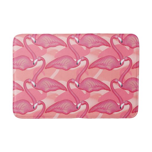Roze lamingos badmat (Voorkant)