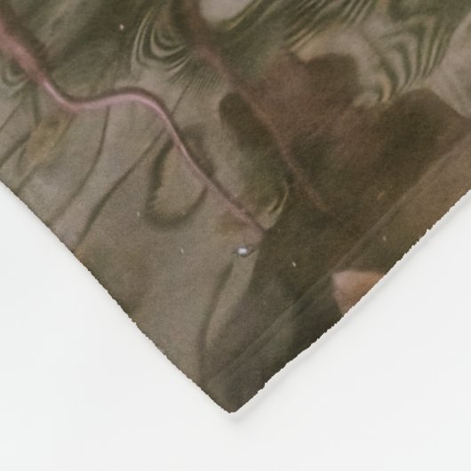 Roze lamingos fleece deken (Hoek)