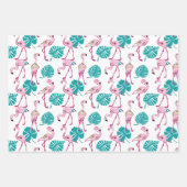 Roze lamingos inpakpapier vel (Voorkant 2)