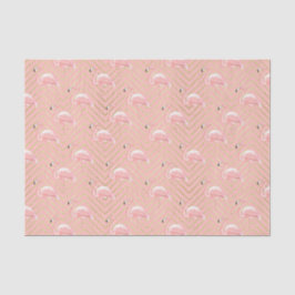 Roze lamingos (ontwerp 13 roze serie) tissuepapier