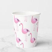 Roze lamingos papieren bekers (Achterkant)
