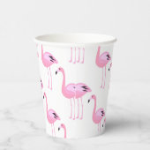Roze lamingos papieren bekers (Rechts)