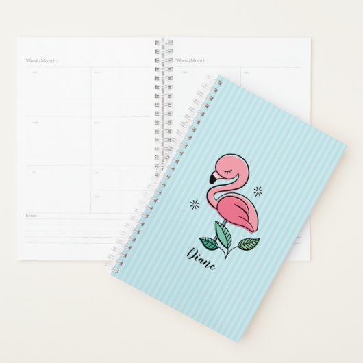  roze lamingos planner (Display)