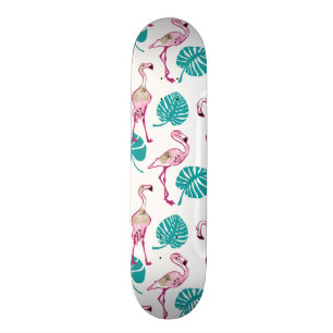 Roze lamingos skateboard
