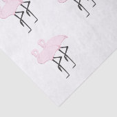 Roze lamingos tissuepapier (Detail)