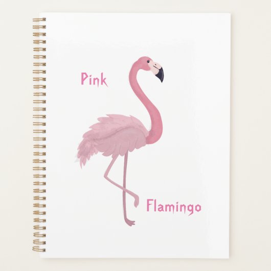 Roze lamingp planner (Voorkant)