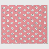 Roze lammeren cadeaupapier (Vlak)