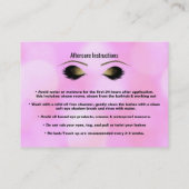 Roze lampjes Glam Lashes Verwijs vriendschappelijk Aanbevelingskaartje (Achterkant)