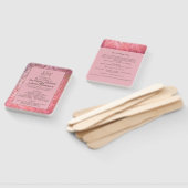 ROZE LANDSTIJL - Trouwprogramma waaier (Niet-gemonteerd)